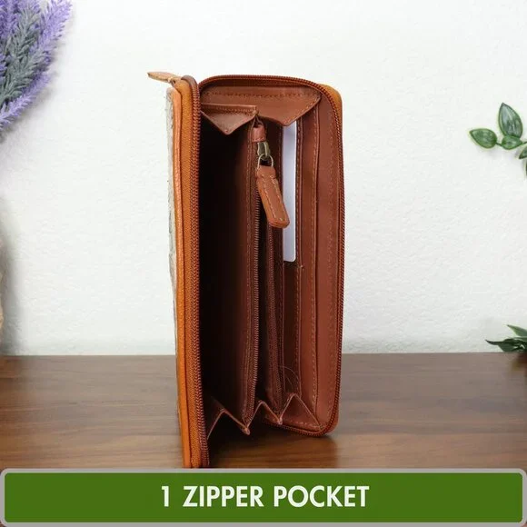 NEW Myra Bag EXCLUSIVE Floral Wallet Emboldened Leather Vintage Fashion - Picture 7 of 9